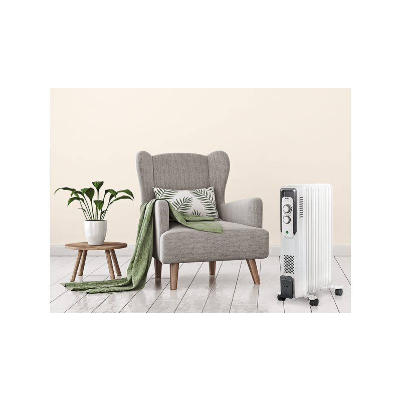 Масляный радиатор Ballu BOH/CB-09W в интерьере