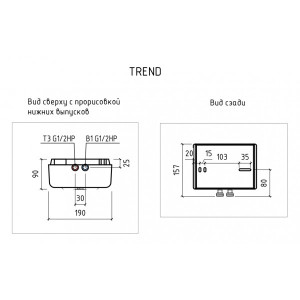 Проточный водонагреватель Thermex Trend 6000 схема