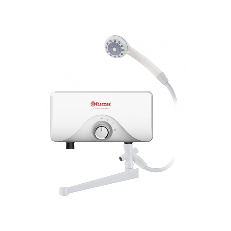 Проточный водонагреватель Thermex City 6500 с краном и душем