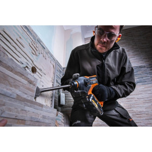 Перфоратор AEG Powertools BBH18C-0 4935464984 (без АКБ) в режиме долбления