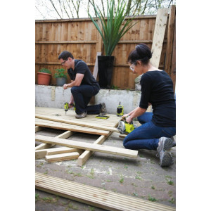 Циркулярная пила Ryobi RWSL1801M 5133001164 (без АКБ) в работе