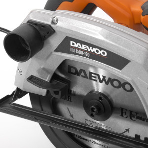 Циркулярная пила Daewoo Power DAS 1500-190 с патрубком для подключения пылесоса