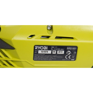 Информация о сабельной пиле Ryobi RRS1801M 5133001162 (без АКБ)