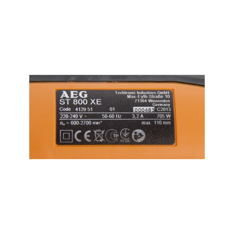 Характеристики электролобзика AEG Powertools ST 800 XE 4935412950