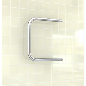 Полотенцесушитель Ростела П-образный ДУ-25 600x500 БП (1") на стене