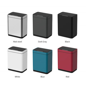 Сенсорное мусорное ведро JAVA Vagas 12L Moon Blue цвета