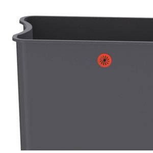 Сенсорное мусорное ведро JAVA Vagas 12L Red внутреннее ведро