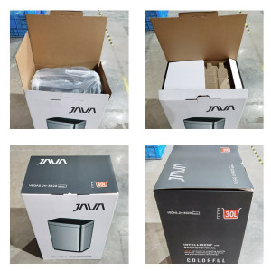 Сенсорное мусорное ведро JAVA Vagas 12L Red упаковка