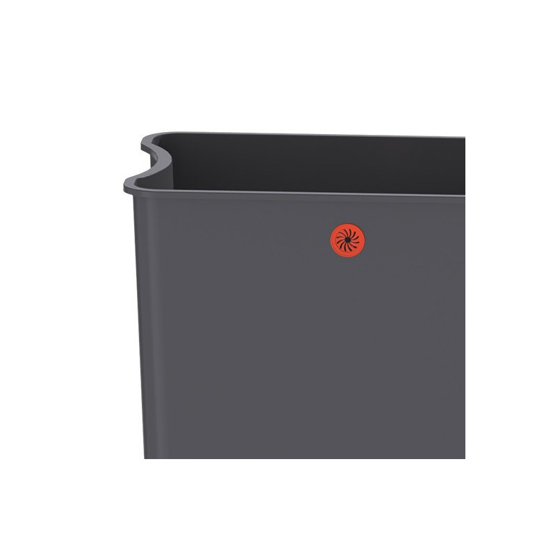 Сенсорное мусорное ведро JAVA Vagas 16L Red внутренне ведро