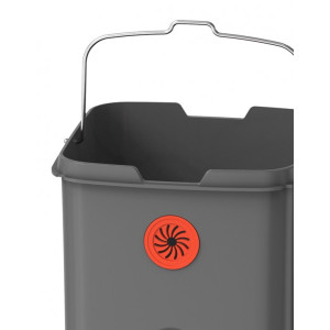 Сенсорное мусорное ведро JAVA Rome 12L Matt Steel