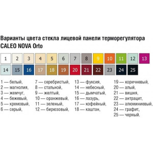 Терморегулятор Caleo Nova бежевый - варианты расцветки