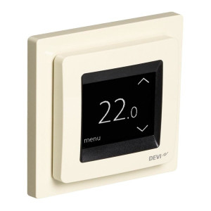 Терморегулятор DEVI DEVIreg Touch бежевый общий вид