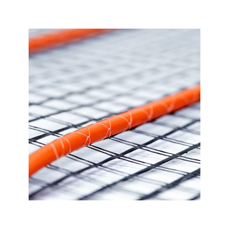 Метод крепления нагревательного кабеля к стеклосетке Wirt