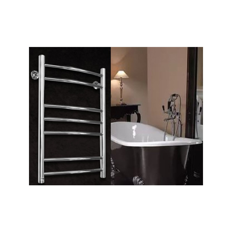 Полотенцесушитель Ростела Свирель D 500х700/7 НП (1") на стене