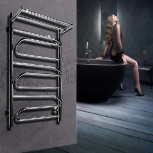 Полотенцесушитель Ростела Танго+ 500x800 НП (1") с полочкой на стене