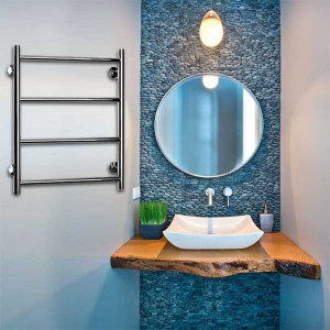 Полотенцесушитель Fincopper FCEN 500х630 НП (1/2") белый на стене