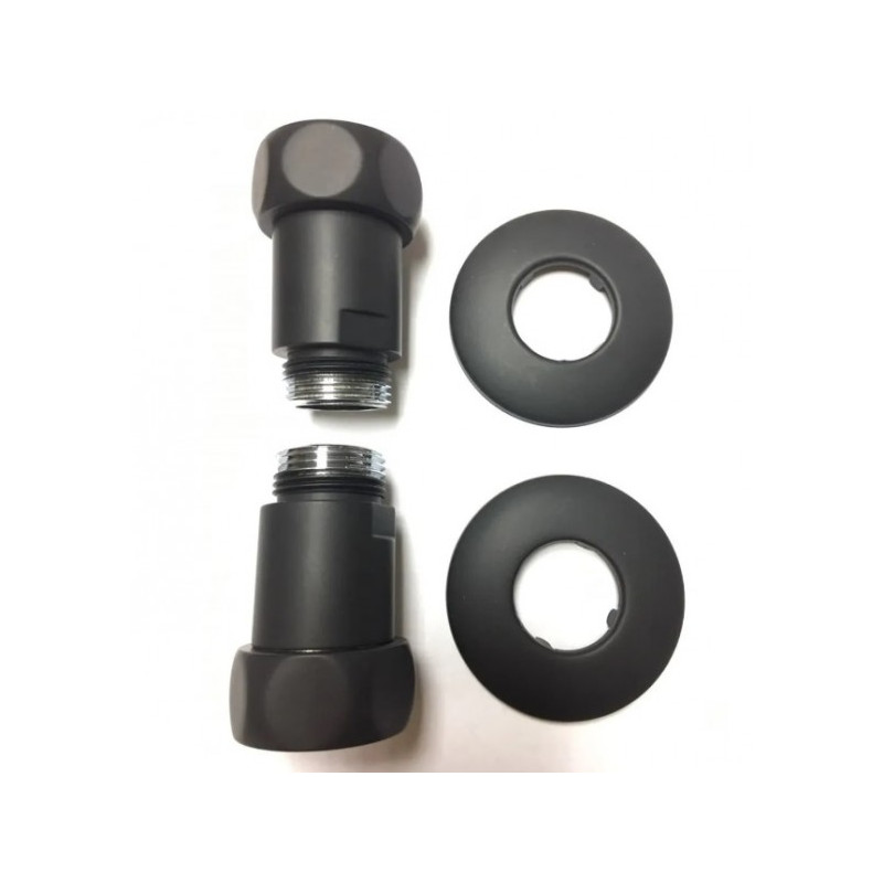 Полотенцесушитель Fincopper FCB 500х630 БП (1/2") черный крепление