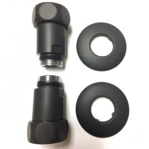 Полотенцесушитель Fincopper FCB 500х1170 БП (1/2") черный крепление