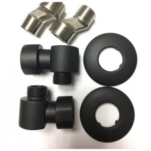 Полотенцесушитель Fincopper FC 500х900 НП (1/2") черный крепление