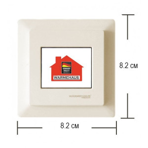 Терморегулятор Warmehaus WH500 Pro бежевый - размеры