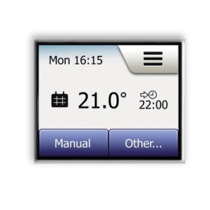 Терморегулятор Warmehaus WH500 Pro бежевый - вид дисплея