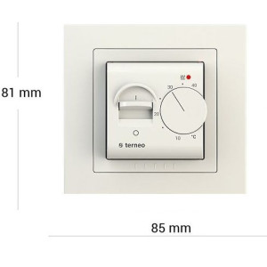 Терморегулятор Terneo Mex бежевый - размеры
