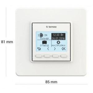 Терморегулятор Terneo Pro белый - размеры