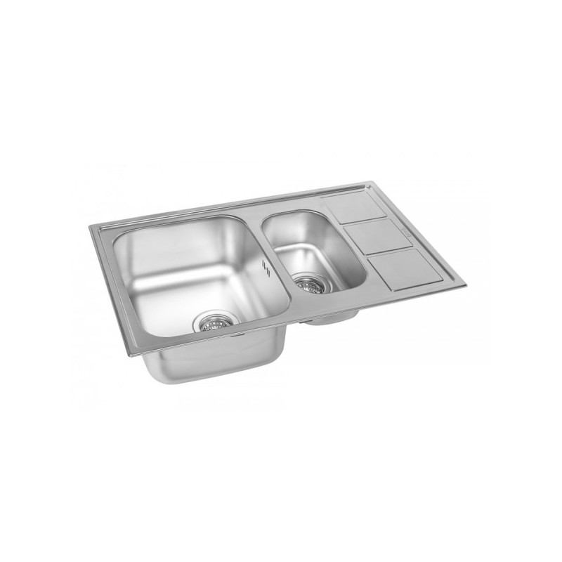 Кухонная мойка ZorG ZLL 7850-2 (микродекор) вид сбоку