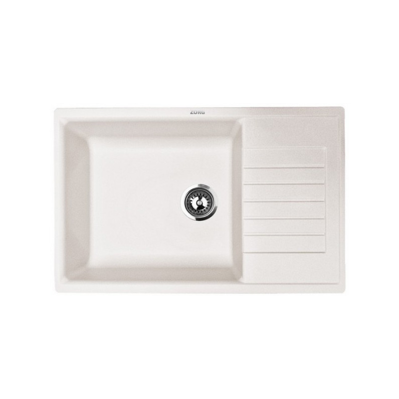 Кухонная мойка ZorG Dello 78 белый камень