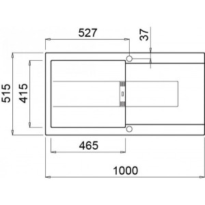 Размеры мойки Elleci Smart 480 G40 Nero