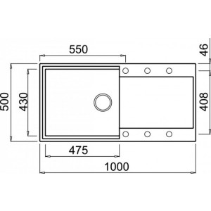 Кухонная мойка Elleci Easy 480 G62 Bianco Antico - размер