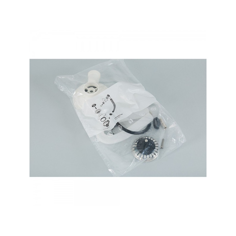 Кухонная мойка Elleci Easy 425 G62 Bianco Antico - комплектация сифон и вентиль