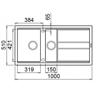 Размеры мойки Elleci Best 475 M78 Espresso