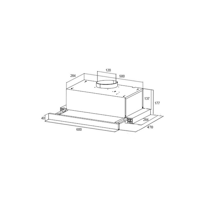 Вытяжка Schtoff Strelka 600 White схема