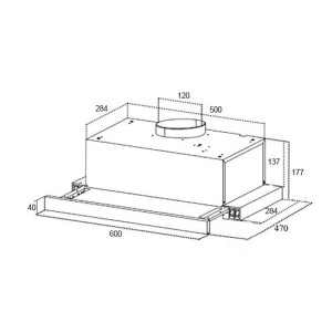 Вытяжка Schtoff Strelka 600 White схема
