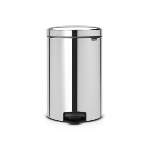 Мусорное ведро Brabantia Pedal Bin NewIcon 20 л стальной полированный (с металлической корзиной)