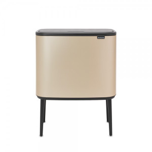 Мусорное ведро Brabantia Bo Touch Bin c 3-мя отделениями 3x11 л шампань