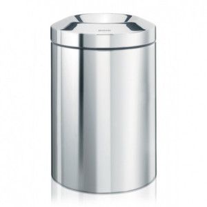 Корзина для бумаг Brabantia Flame Guard Waste Paper Bin 7 л стальной полированный