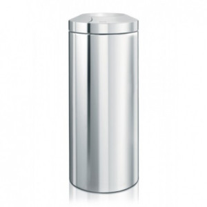 Корзина для бумаг Brabantia Flame Guard Waste Paper Bin 30 л стальной полированный