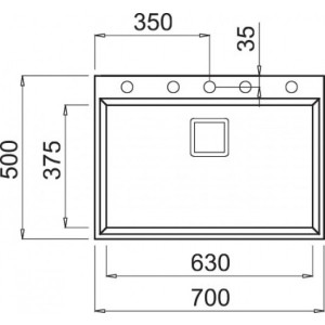Размеры мойки Elleci Karisma 120 M70 Ghisa
