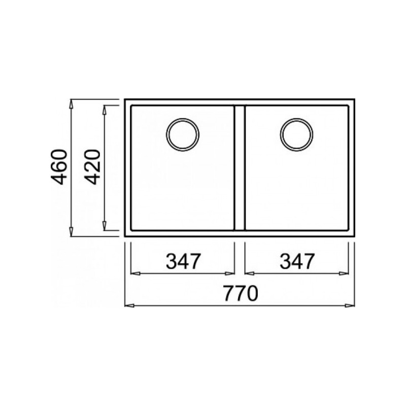 Кухонная мойка Elleci Quadra 340 Undermount G40 Nero