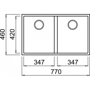 Кухонная мойка Elleci Quadra 340 Undermount G40 Nero