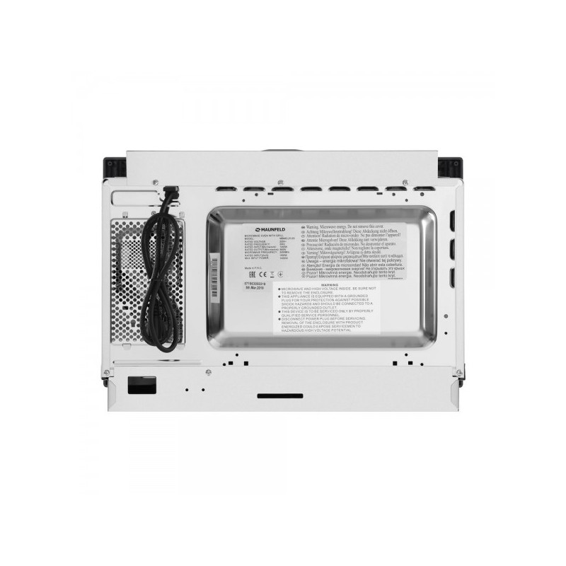 Задняя сторона микроволновой печи Maunfeld MBMO.25.8S Inox