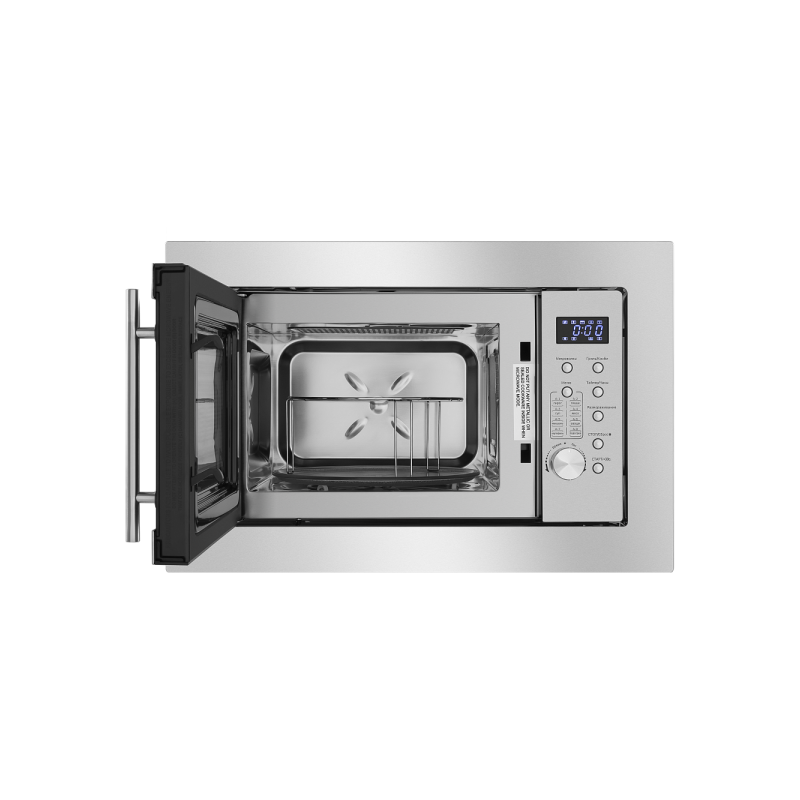 Микроволновая печь Maunfeld XBMO202S Inox  с открытой дверцей