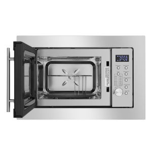 Микроволновая печь Maunfeld XBMO202S Inox  с открытой дверцей