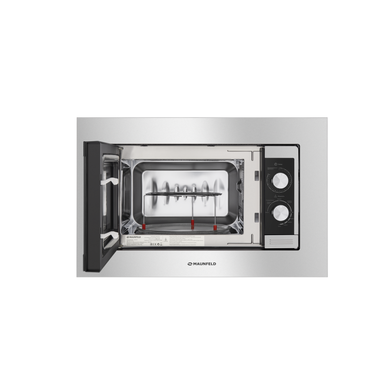 Микроволновая печь Maunfeld JBMO.20.5S Inox с открытой дверцей