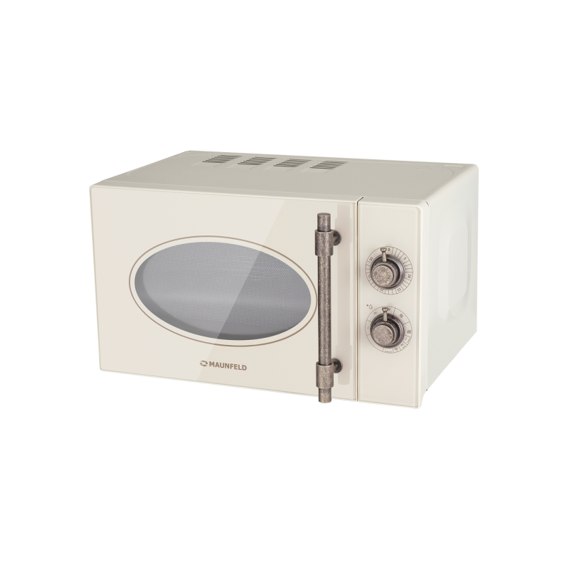 Микроволновая печь Maunfeld JFSMO.20.5.GRIB Ivory в ретро стиле