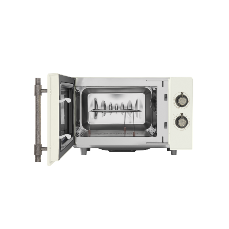Микроволновая печь Maunfeld JFSMO.20.5.GRIB Ivory с открытой дверцей