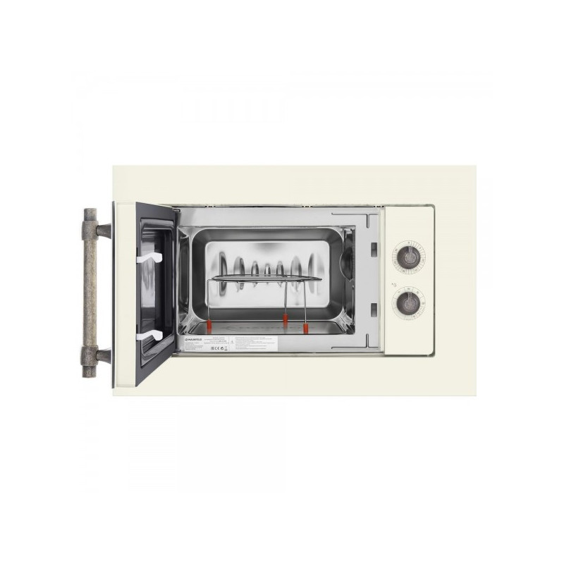 Микроволновая печь Maunfeld JBMO.20.5ERIB Ivory с открытой дверцей