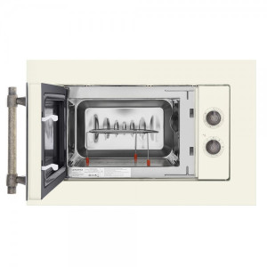 Микроволновая печь Maunfeld JBMO.20.5ERIB Ivory с открытой дверцей